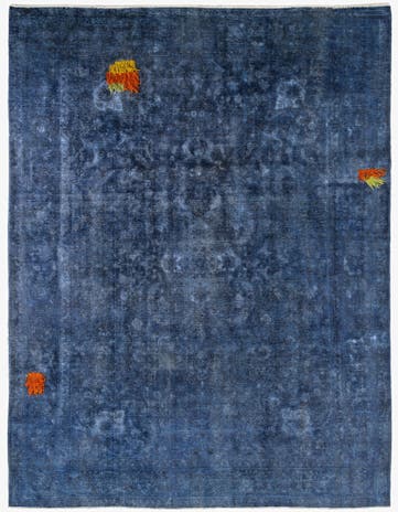 9' 10 x 12' 9 Hand Knotted Ultra Vintage Persian Wool Rug