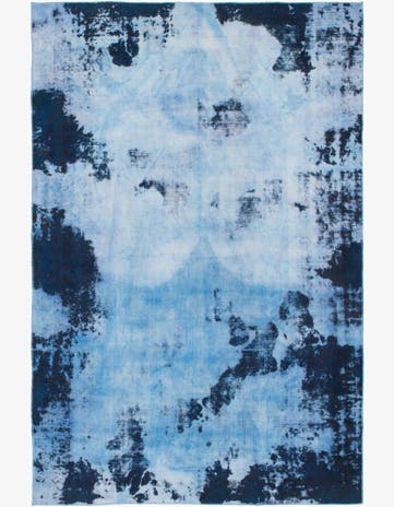 6' 8 x 10' Hand Knotted Ultra Vintage Persian Wool Rug