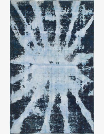 6' 3 x 10' Hand Knotted Ultra Vintage Persian Wool Rug