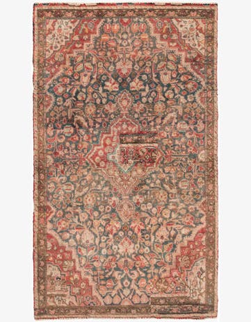 3' 3 x 5' 6 Hand Knotted Ultra Vintage Persian Wool Rug