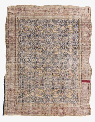 9' 3 x 12' Hand Knotted Ultra Vintage Persian Wool Rug