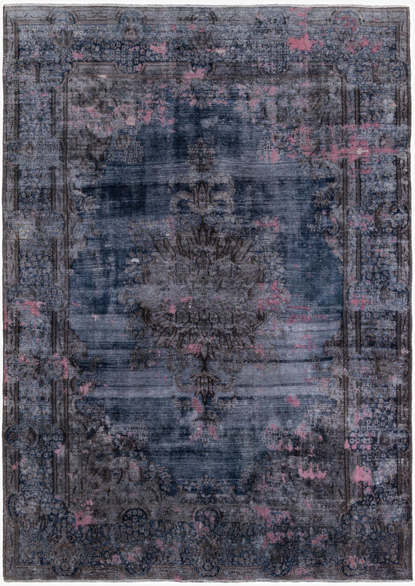 7' 10 x 10' 9  Hand Knotted Ultra Vintage Persian Wool Rug