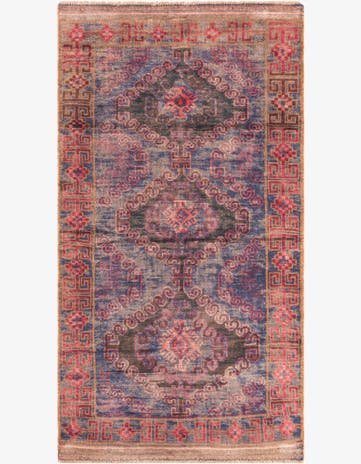 3' 5 x 6' 5 Hand Knotted Ultra Vintage Persian Wool Rug