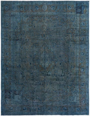 9' 7 x 12' 8 Hand Knotted Ultra Vintage Persian Wool Rug