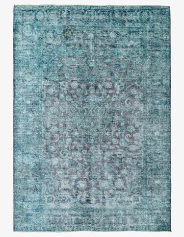 6' 8 x 9' 5 Hand Knotted Ultra Vintage Persian Wool Rug