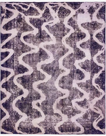 9' 10 x 12' 6 Hand Knotted Ultra Vintage Persian Wool Rug