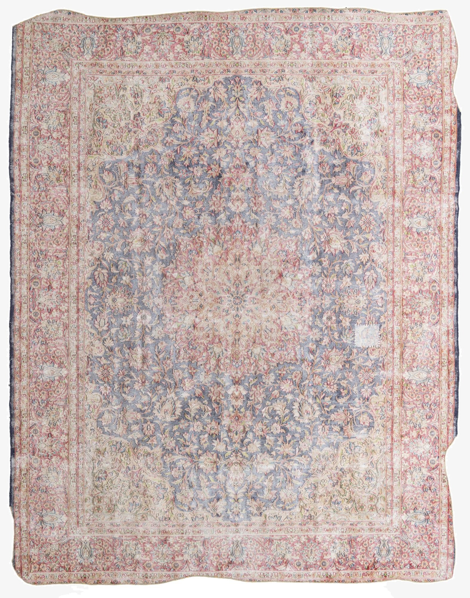 10' x 12' 8  Hand Knotted Ultra Vintage Persian Wool Rug