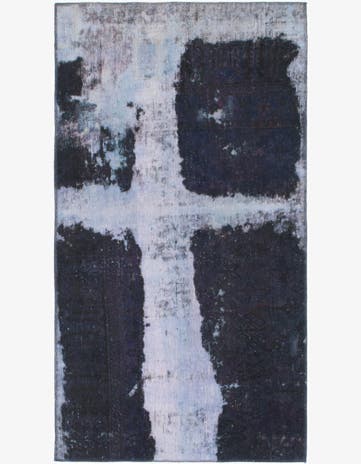 3' 7 x 6' 6 Hand Knotted Ultra Vintage Persian Wool Rug