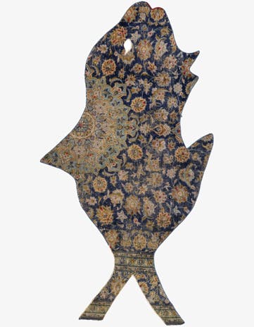 4' 2 x 6' 9 Hand Knotted Ultra Vintage Persian Wool Rug