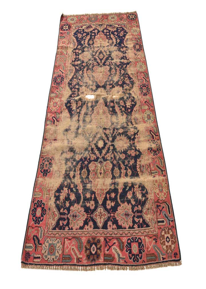 4' 1 x 6' 10 Hand Knotted Varamin Persian Wool Rug