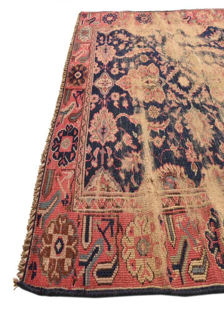 4' 1 x 6' 10 Hand Knotted Varamin Persian Wool Rug