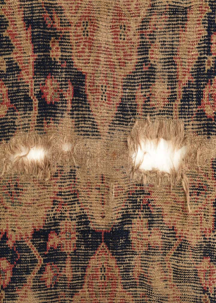 4' 1 x 6' 10 Hand Knotted Varamin Persian Wool Rug