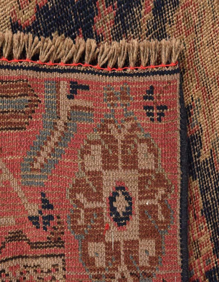 Detail image of 4' 1 x 6' 10  Hand Knotted Varamin Persian Wool Rug