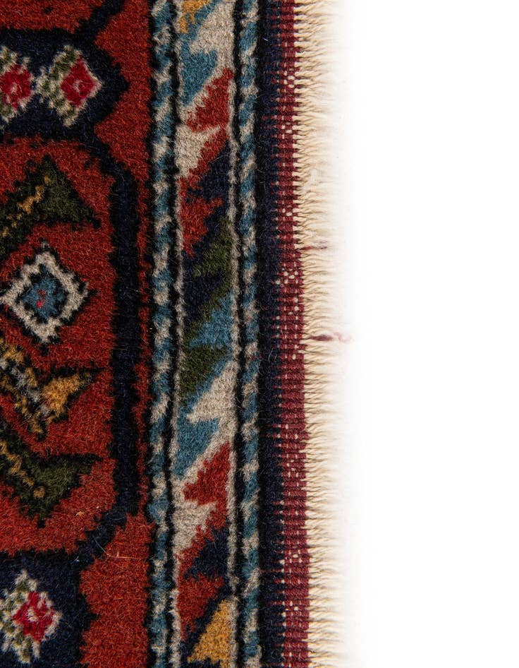 Detail image of 3' 3 x 4' 8  Hand Knotted Yalameh Wool Rug