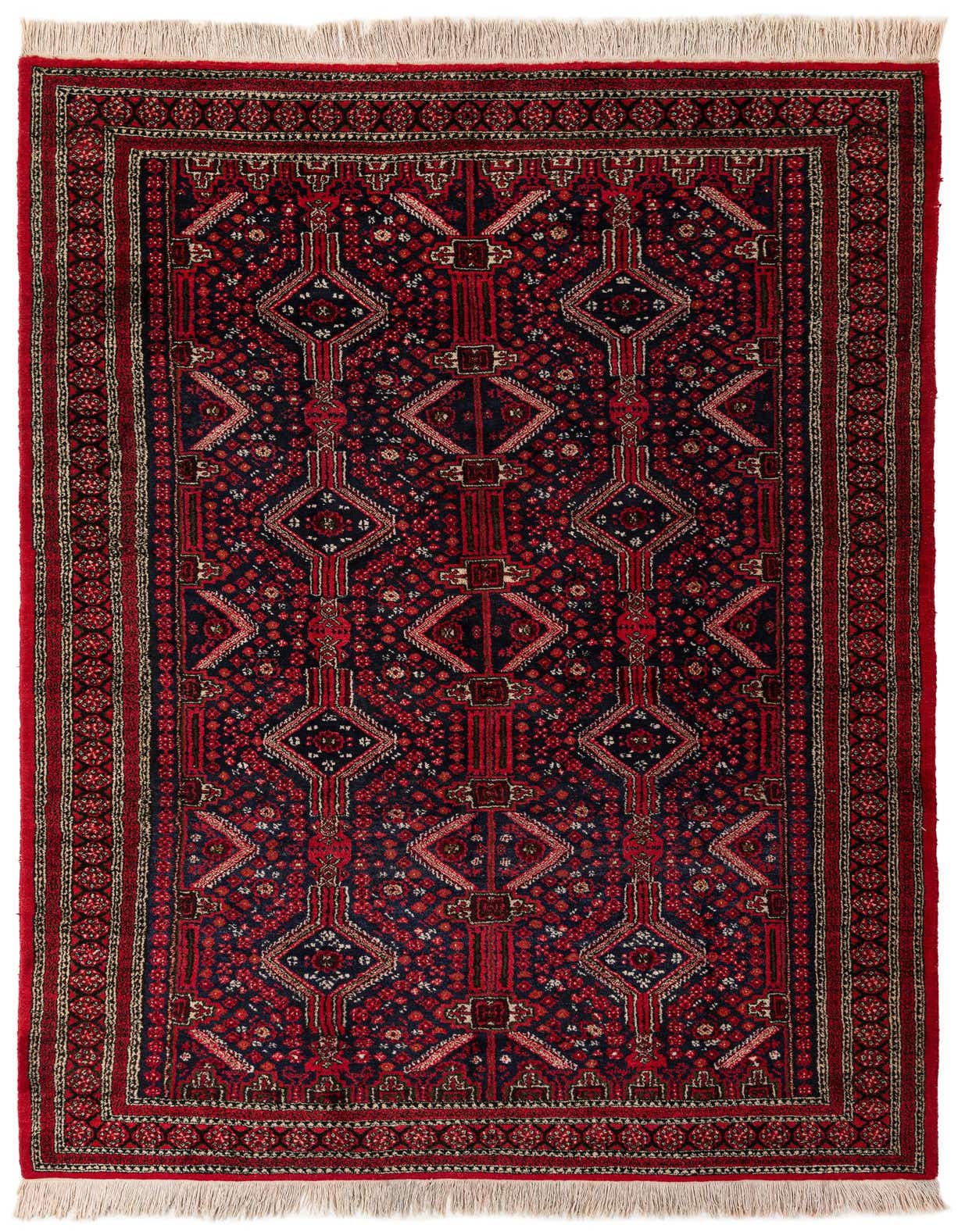 6' 4 x 10' 1 Hand Knotted Yalameh Wool Rug