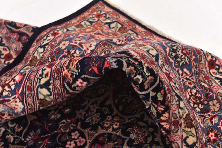 10' x 12' 7 Hand Knotted Yazd Persian Wool Rug