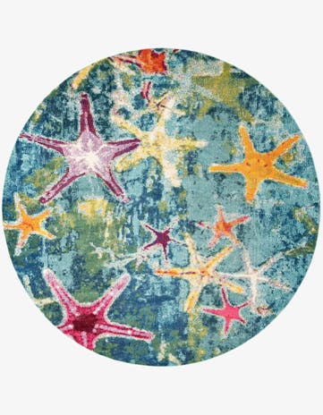 10' x 10' Washable Amalfi Round Rug