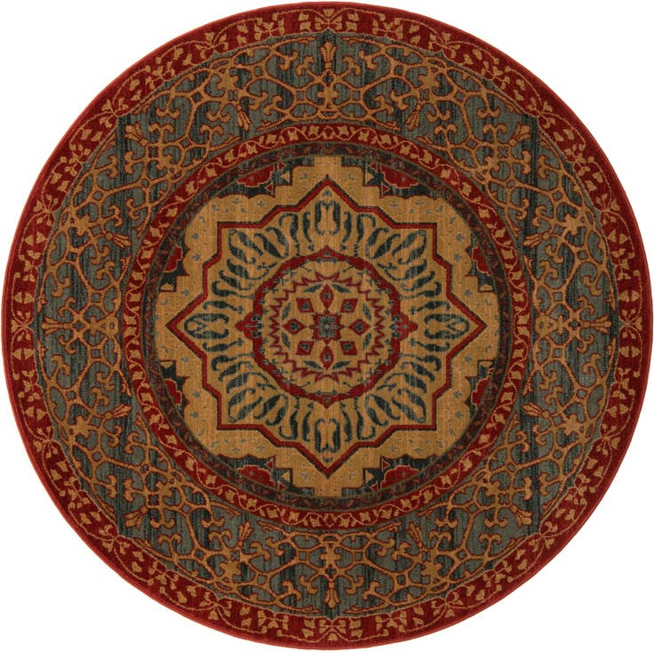 Detail image of 6' x 6' Amina Round Rug