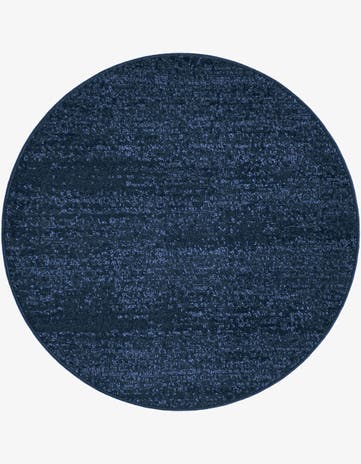 Navy Blue Angelica Round Rug