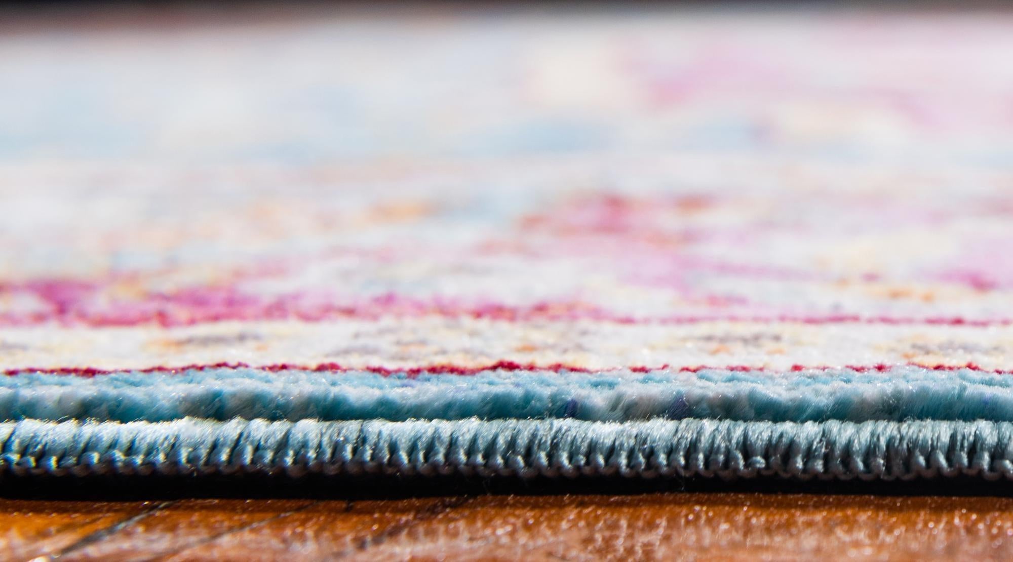 245cm x 245cm Azul aguamarina Alfombra redondo