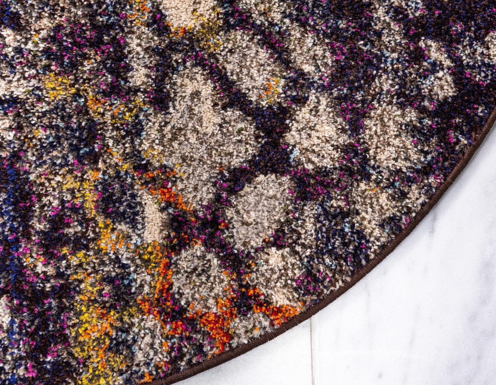 8' x 8' Washable Arte Round Rug