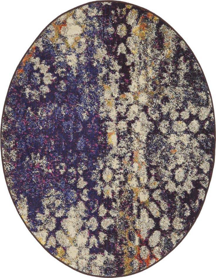 Detail image of 4' x 4' Washable Arte Round Rug