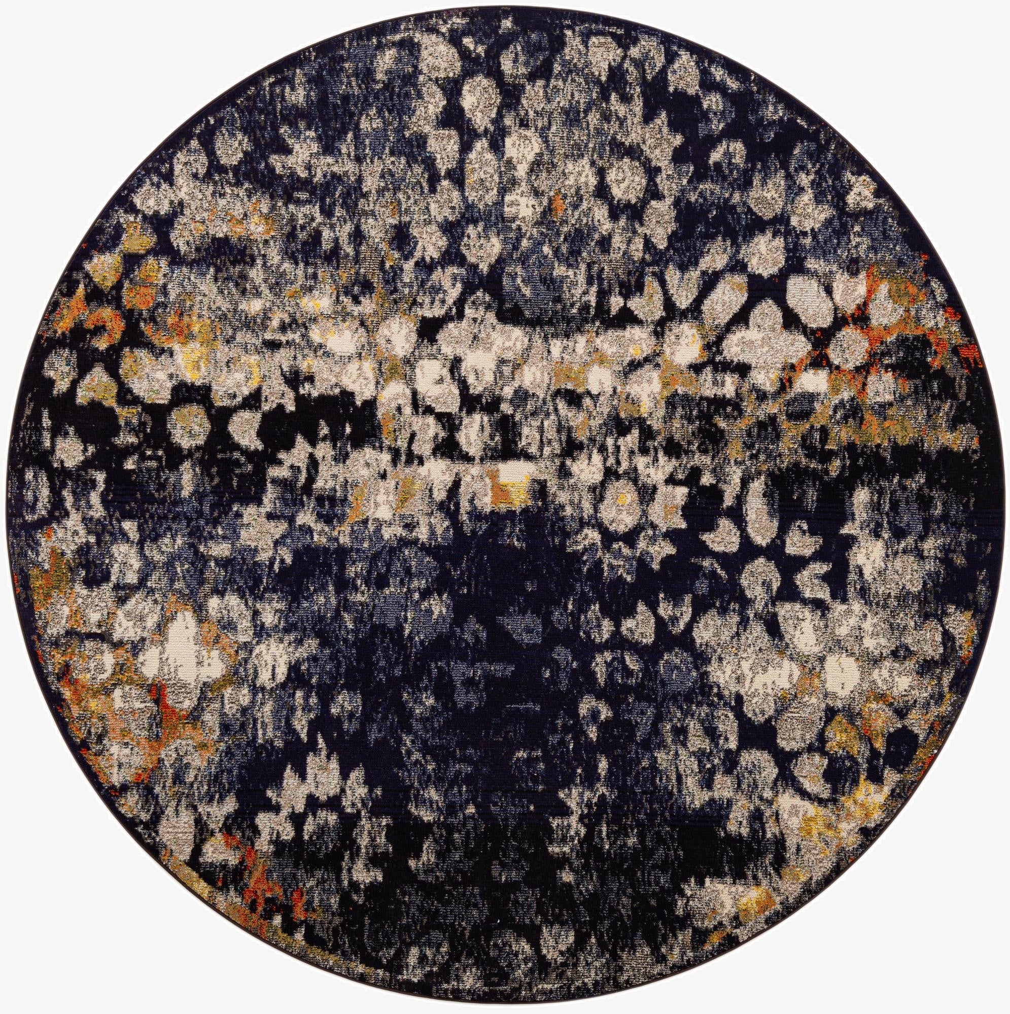 8' x 8'  Washable Arte Round Rug