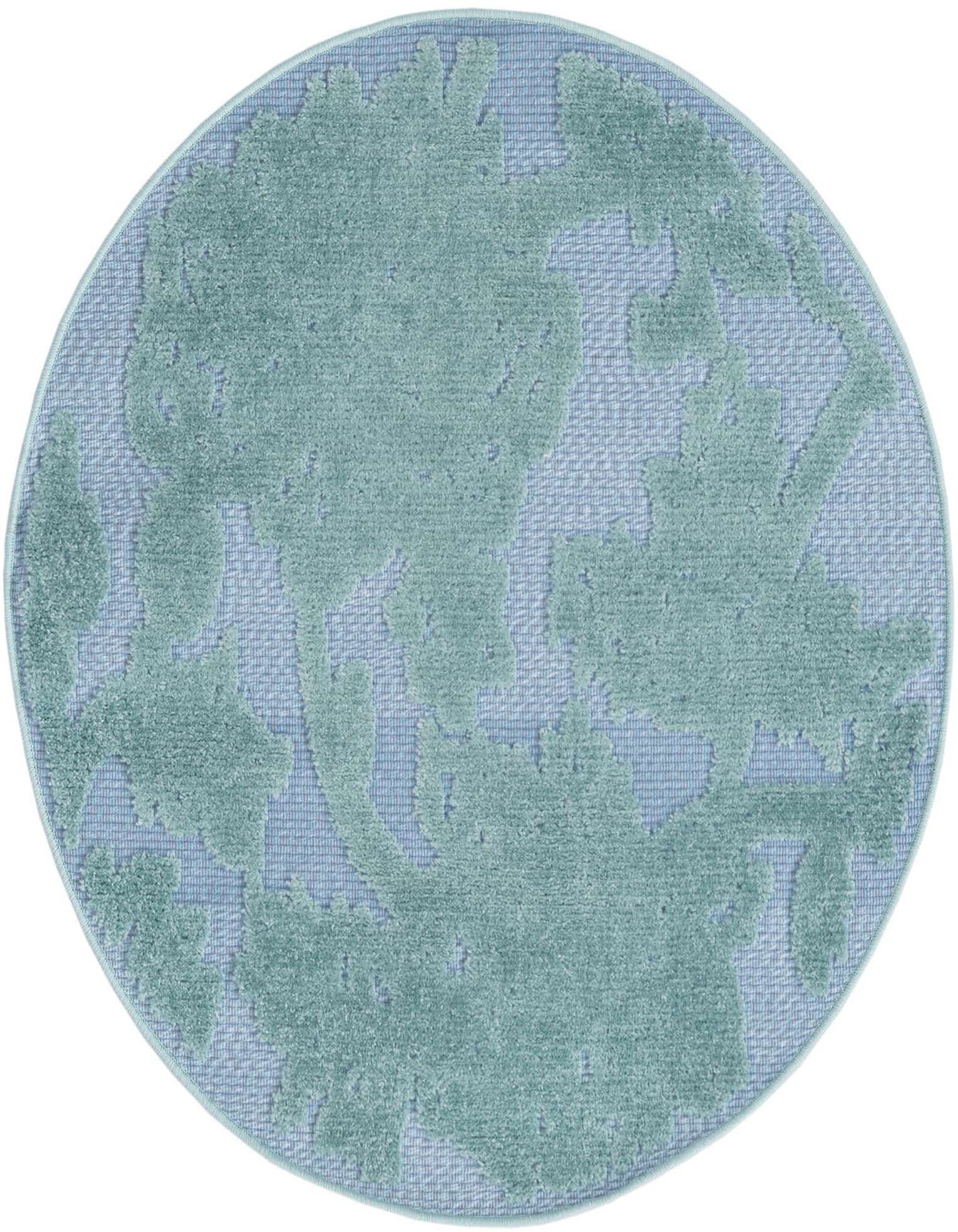 3' 3 x 3' 3 Easy-Clean Aruba Indoor / Outdoor Round Rug