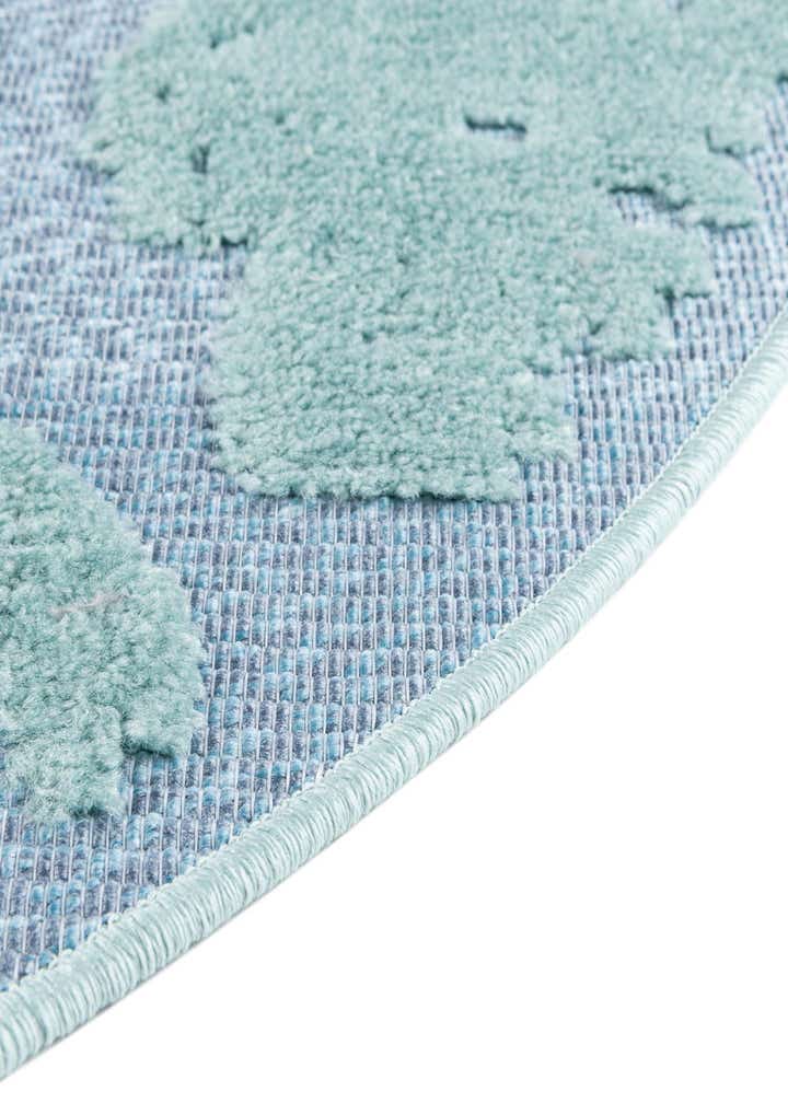 3' 3 x 3' 3 Easy-Clean Aruba Indoor / Outdoor Round Rug