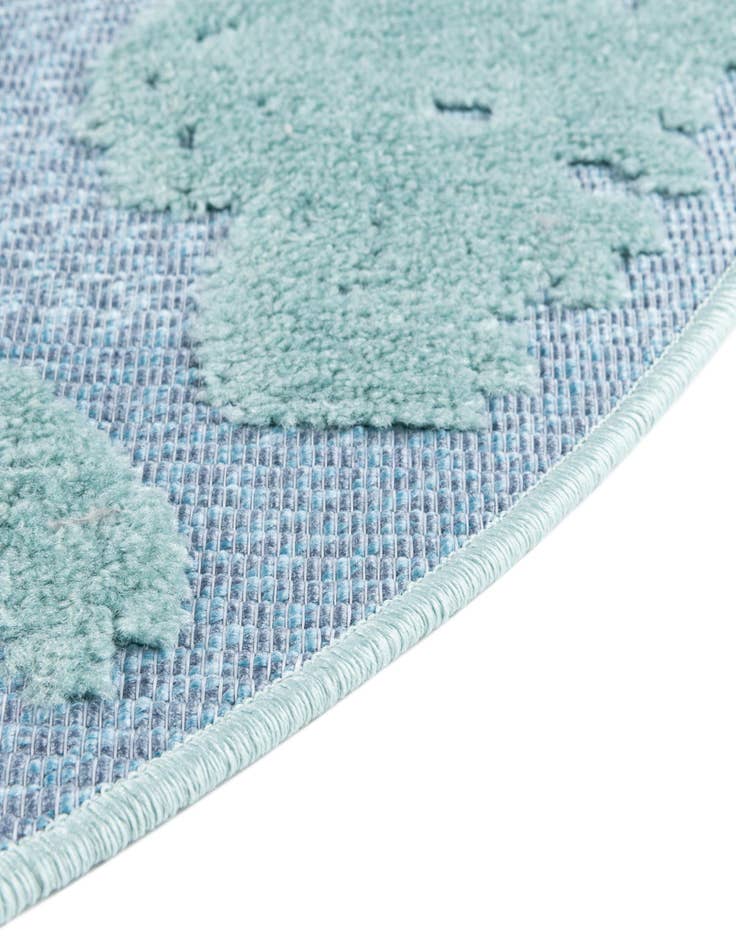 Detail image of 3' 3 x 3' 3 Easy-Clean Aruba Indoor / Outdoor Round Rug