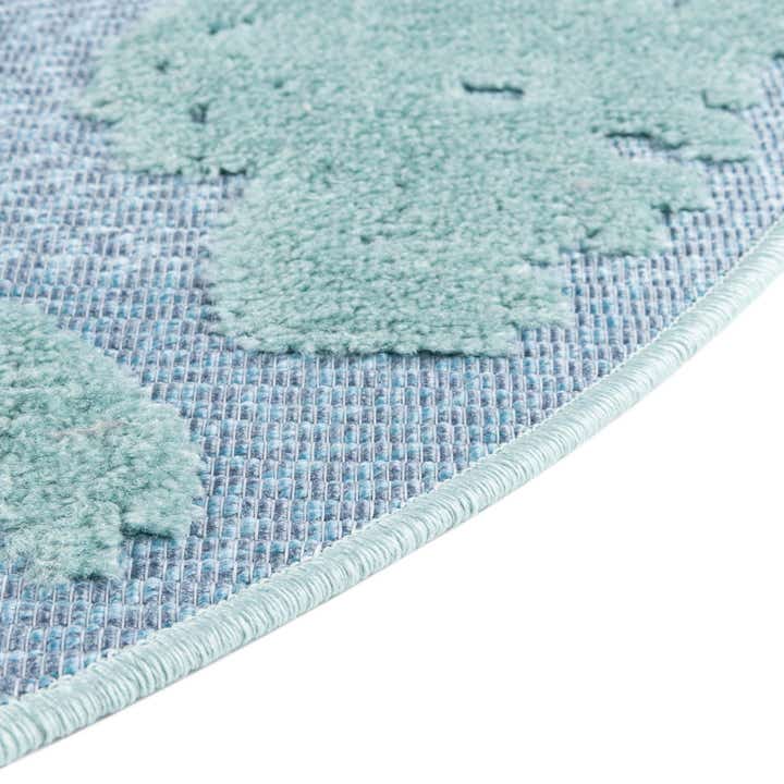 3' 3 x 3' 3 Easy-Clean Aruba Indoor / Outdoor Round Rug