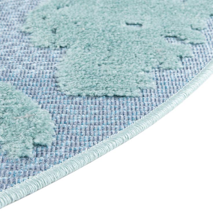 Detail image of 3' 3 x 3' 3 Easy-Clean Aruba Indoor / Outdoor Round Rug