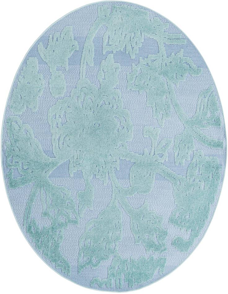 Detail image of 5' 3 x 5' 3 Easy-Clean Aruba Indoor / Outdoor Round Rug