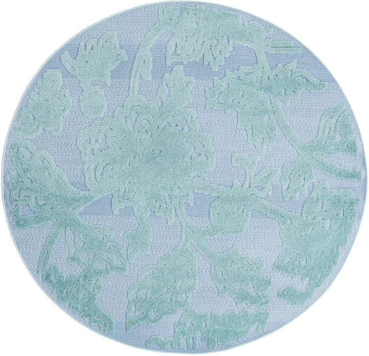 5' 3 x 5' 3 Easy-Clean Aruba Indoor / Outdoor Round Rug