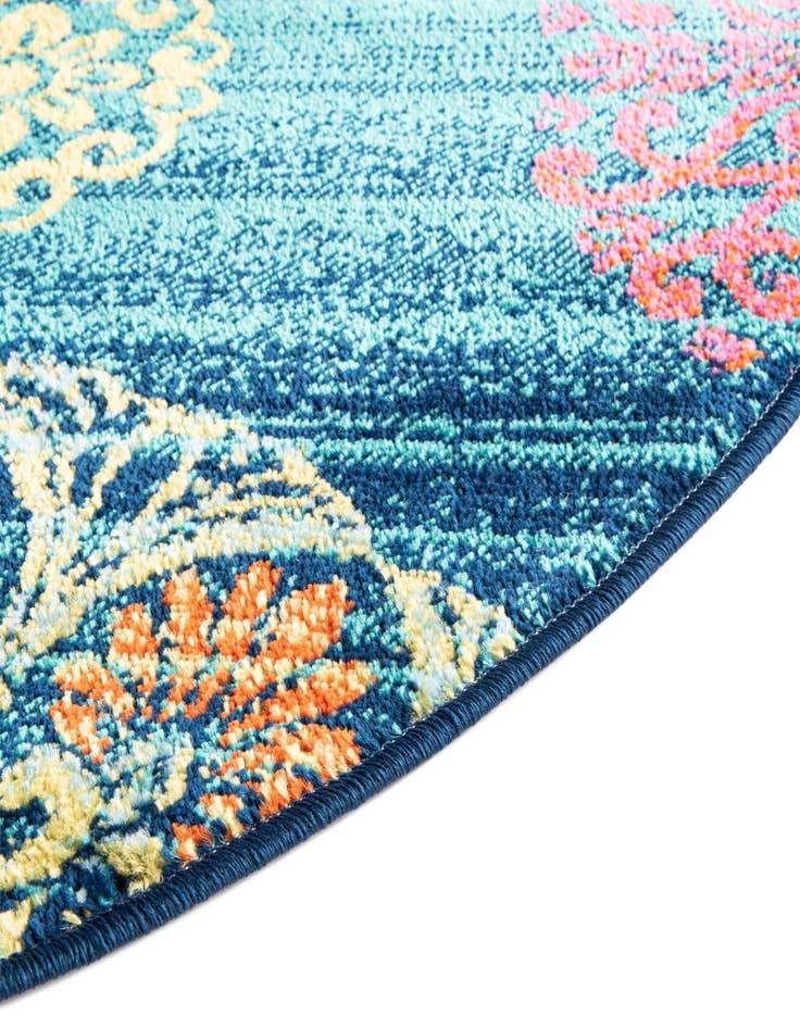 Detail image of 5' 3 x 5' 3 Azalea Round Rug