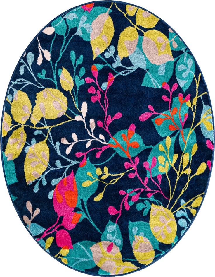 Detail image of 5' 3 x 5' 3 Azalea Round Rug