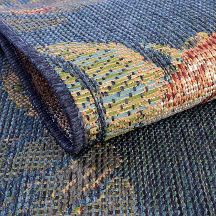 Detail image of 3' 3 x 3' 3 Easy-Clean Baja Indoor / Outdoor Round Rug