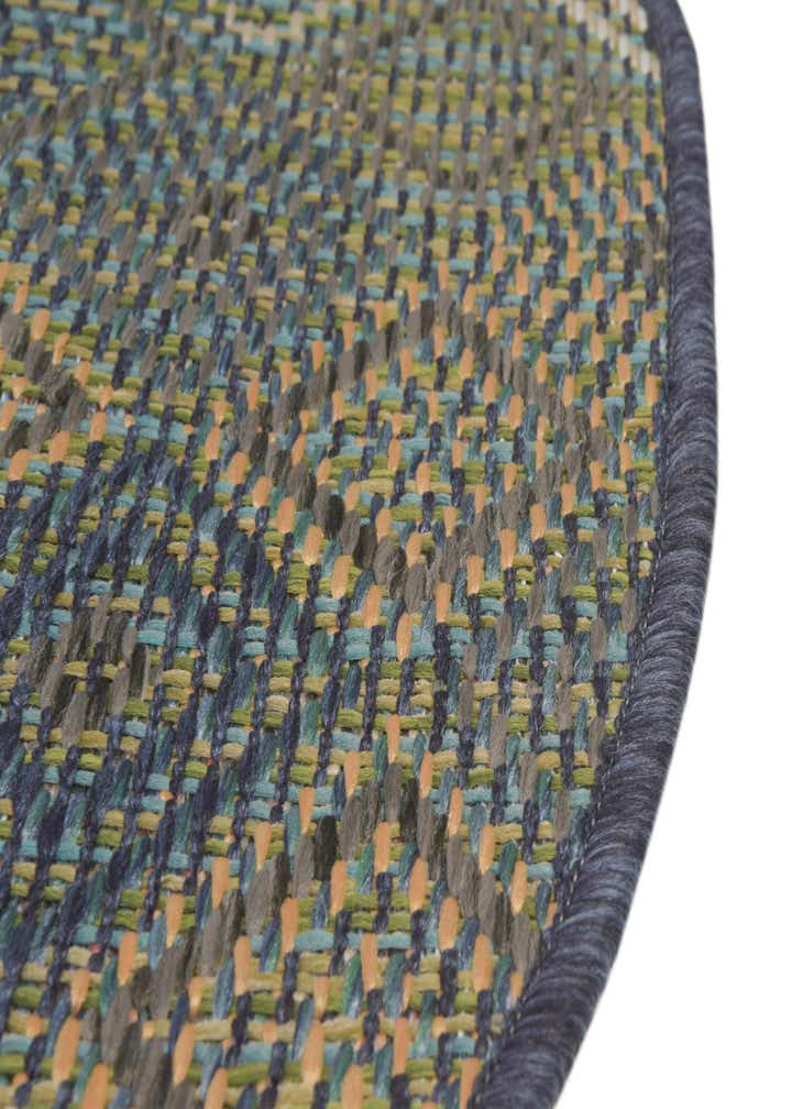 5' 3 x 5' 3 Easy-Clean Baja Indoor / Outdoor Round Rug