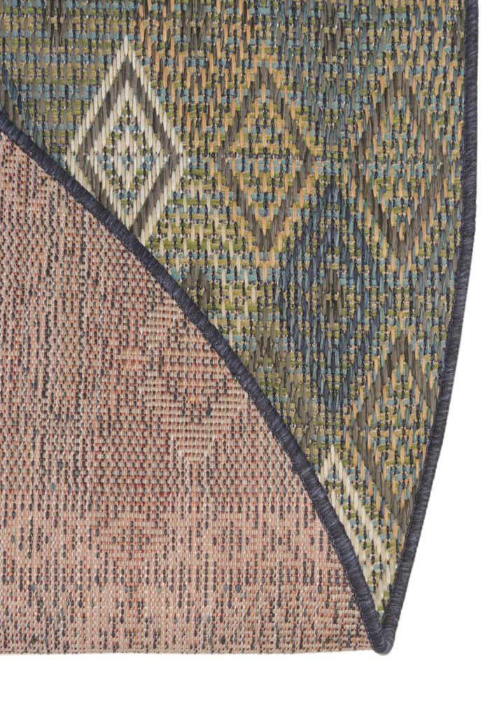 5' 3 x 5' 3 Easy-Clean Baja Indoor / Outdoor Round Rug