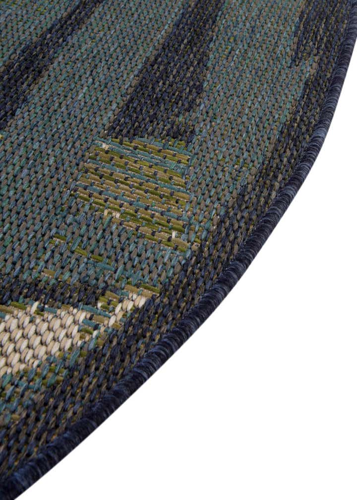 3' 3 x 3' 3 Easy-Clean Baja Indoor / Outdoor Round Rug