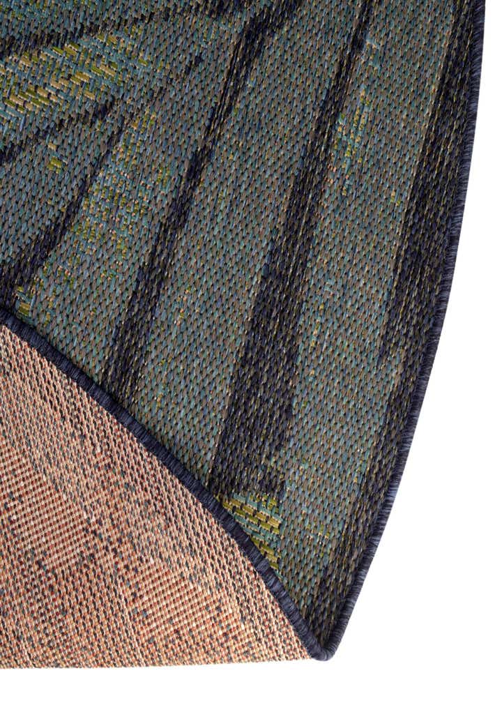 3' 3 x 3' 3 Easy-Clean Baja Indoor / Outdoor Round Rug