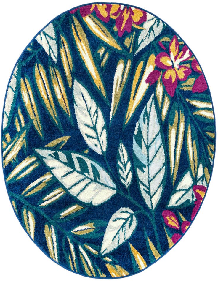Detail image of 5' 3 x 5' 3 Bloom Round Rug