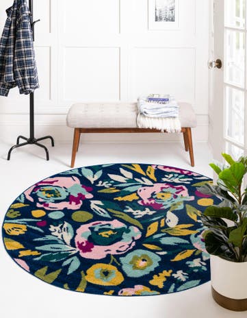 5' 3 x 5' 3 Bloom Round Rug