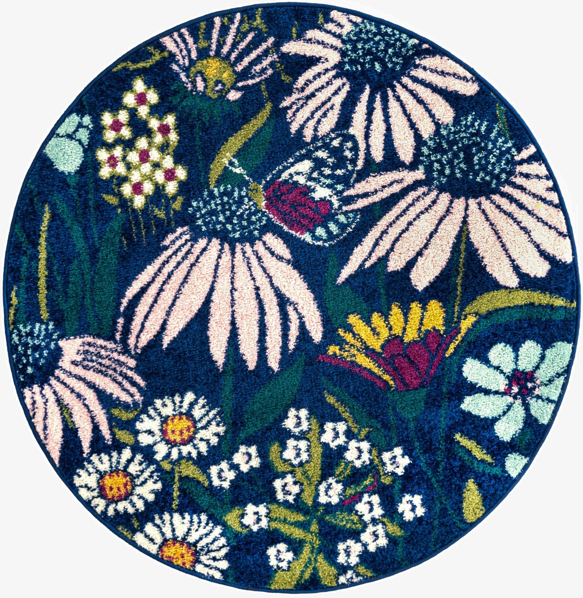 3' 3 x 3' 3 Bloom Round Rug