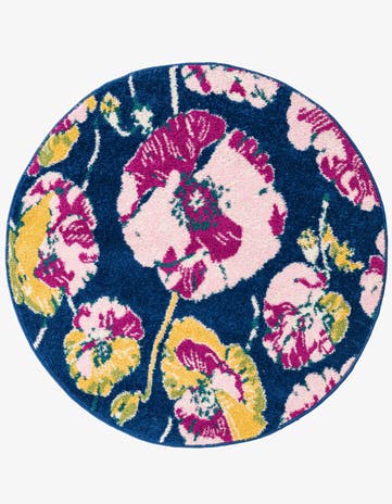 3' 3 x 3' 3 Bloom Round Rug