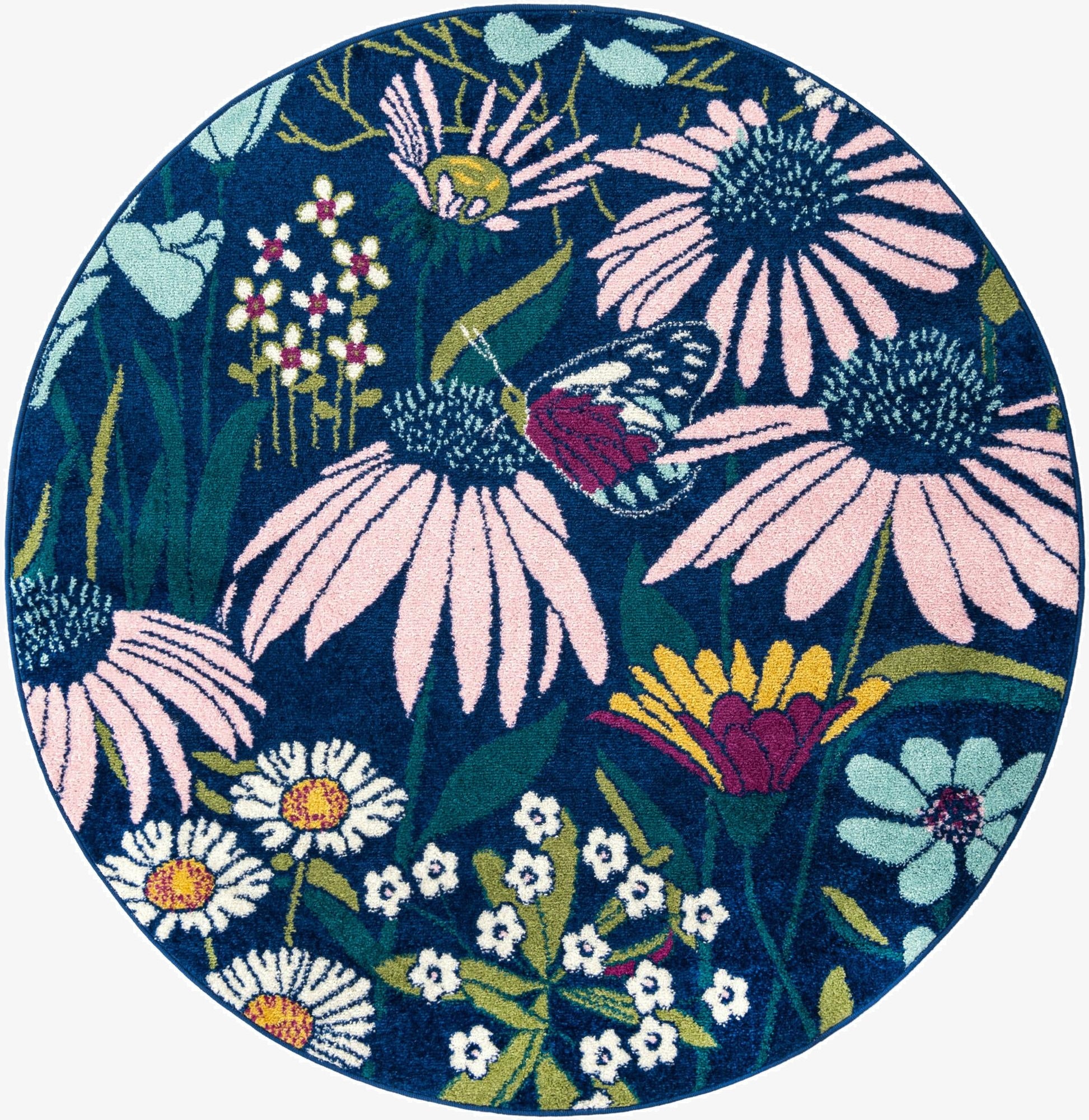 5' 3 x 5' 3 Bloom Round Rug