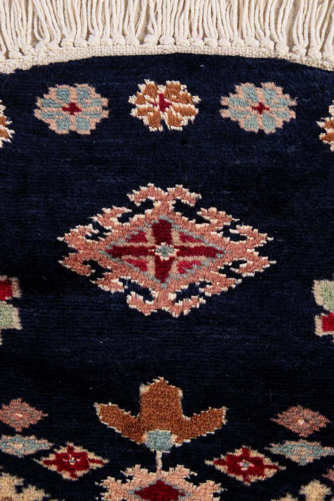 2' 2 x 2' 3 Hand Knotted Bokhara Oriental Round Rug