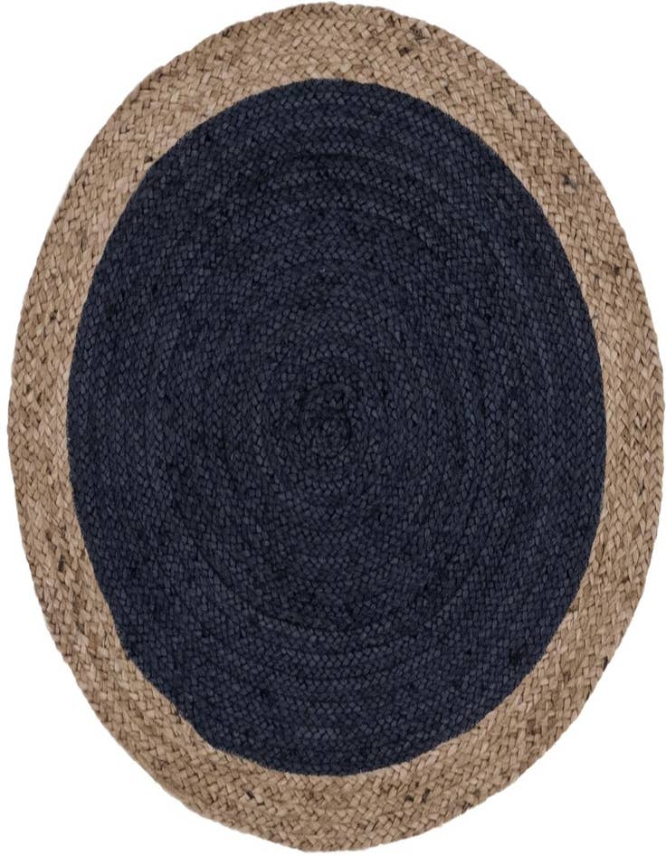 Detail image of 3' 3 x 3' 3  Hand Braided Jute Round Rug