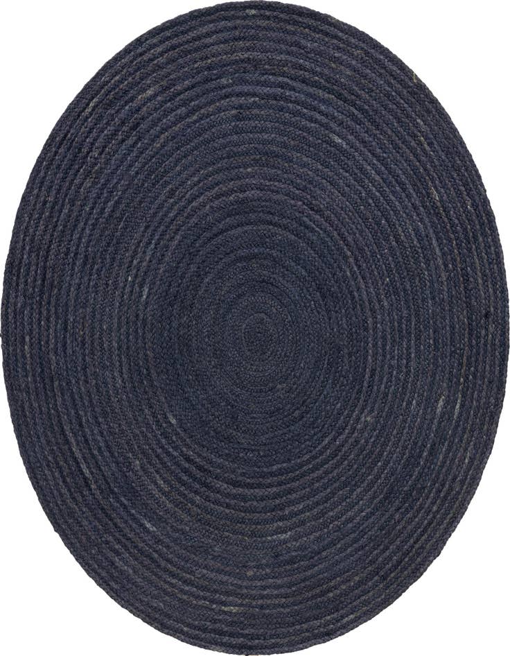 Detail image of 5' 1 x 5' 1  Hand Braided Jute Round Rug