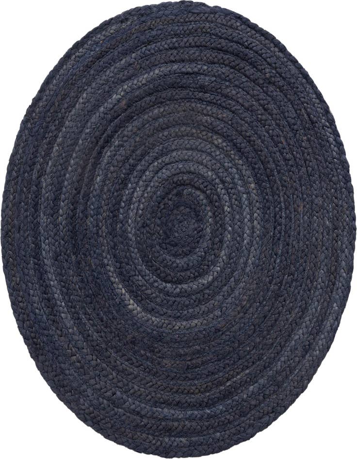 Detail image of 3' 3 x 3' 3 Handmade Braided Jute Round Rug